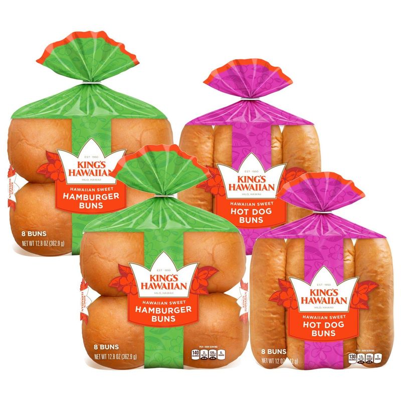 King's Hawaiian Sweet Hamburger Buns