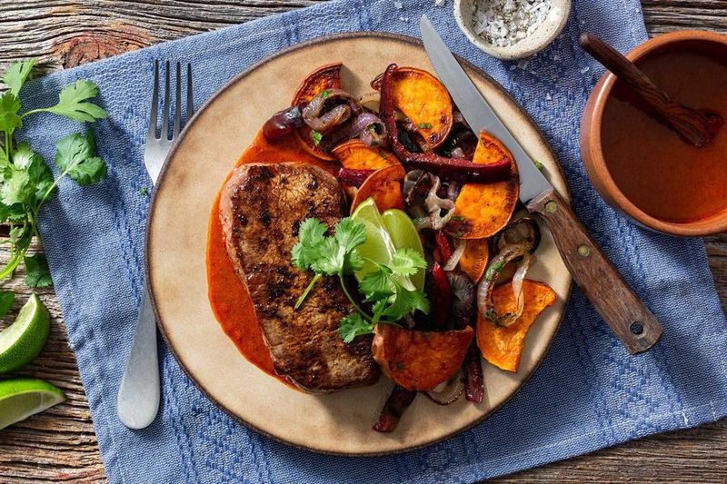 Chili-Lime Steak With Grilled Vegetables