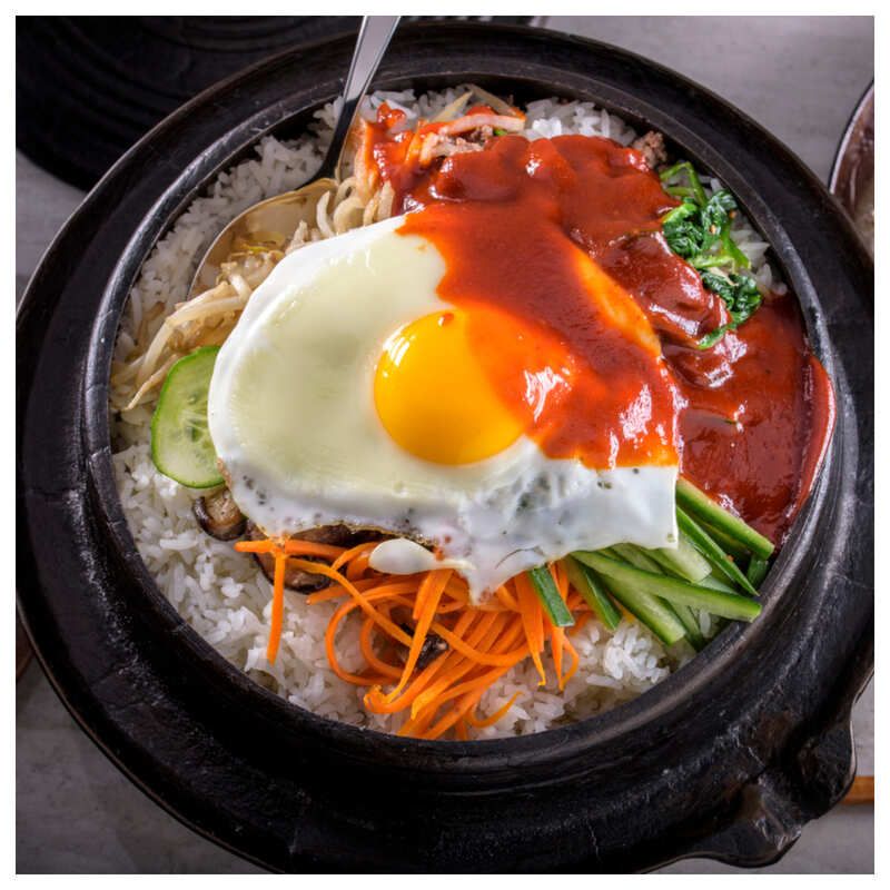 Korean Bibimbap Rice Bowls
