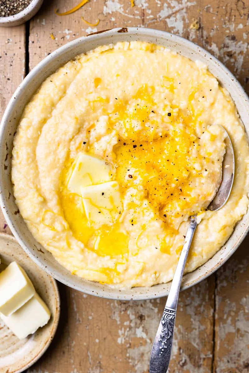 Grits With Butter And Cheese
