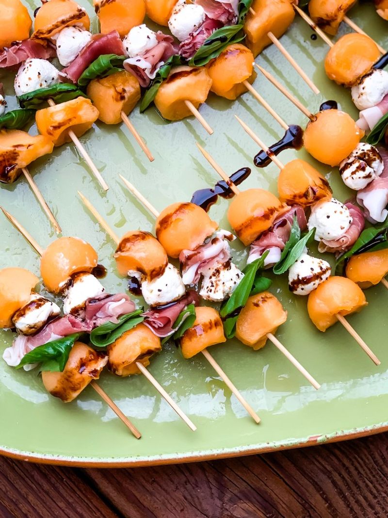 Cantaloupe Prosciutto Skewers