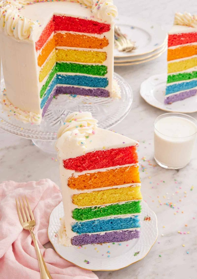 Rainbow Layer Cake