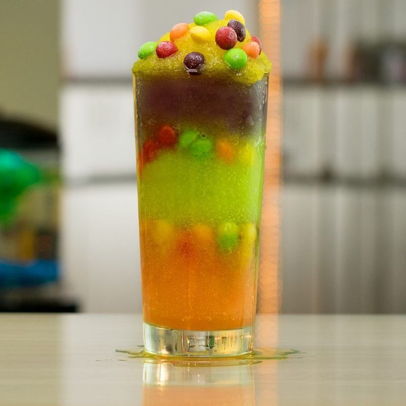 Skittles-Infused Sparkling Punch