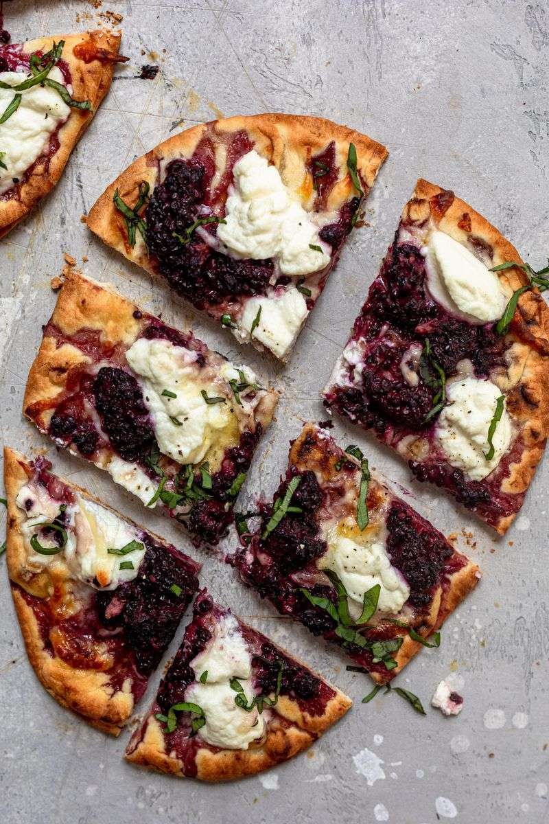 Blackberry Goat Cheese Flatbread