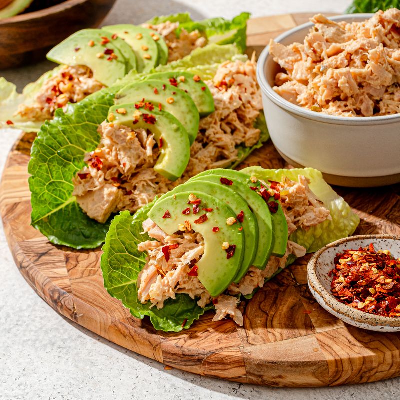Tuna Sriracha Lettuce Cups