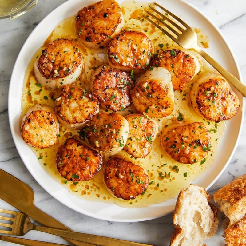 Seared Scallops With Lemon Butter