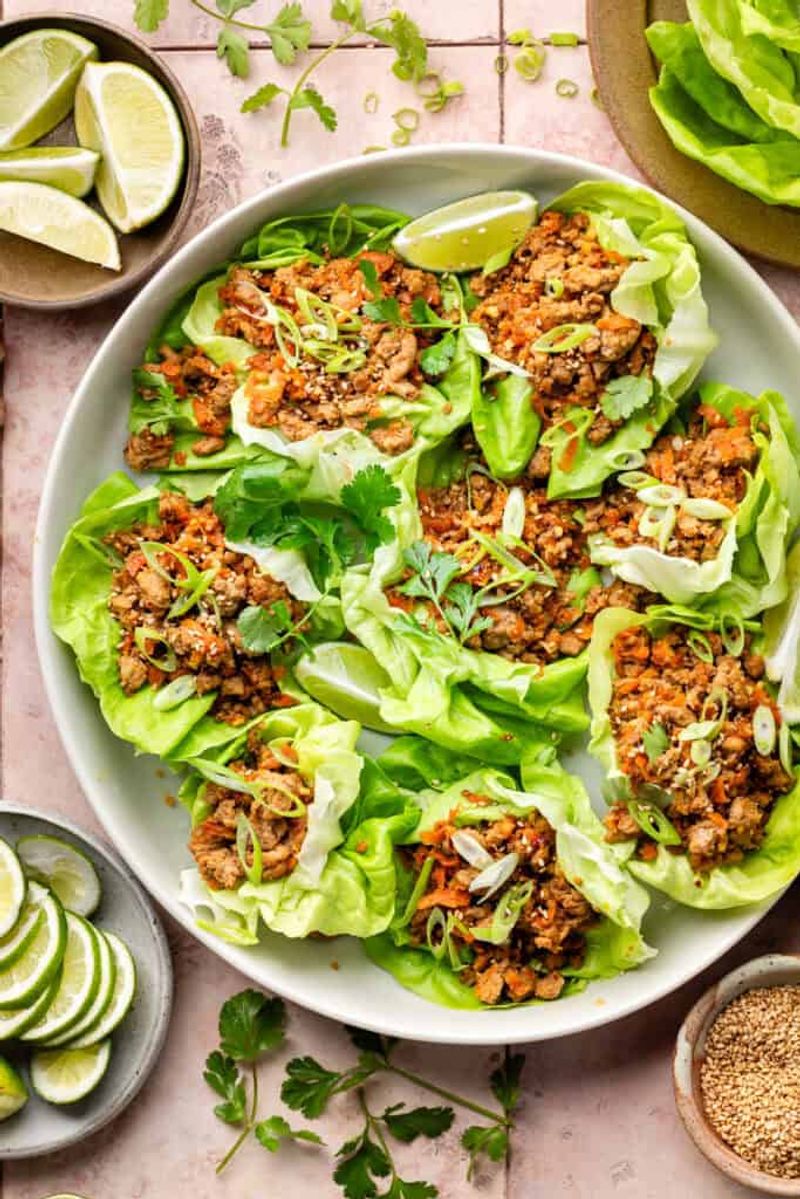 Turkey And Vegetable Lettuce Wraps
