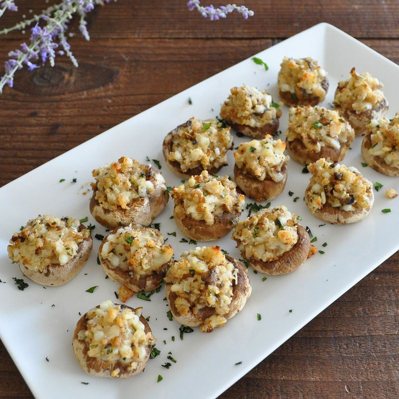 Ricotta Stuffed Mushrooms