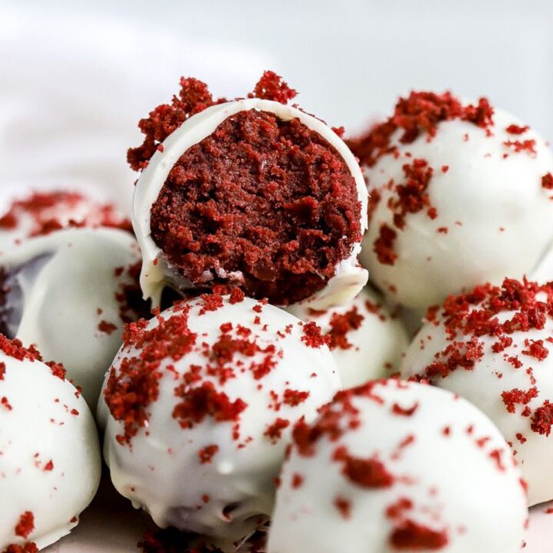 Bite-Sized Red Velvet Truffles