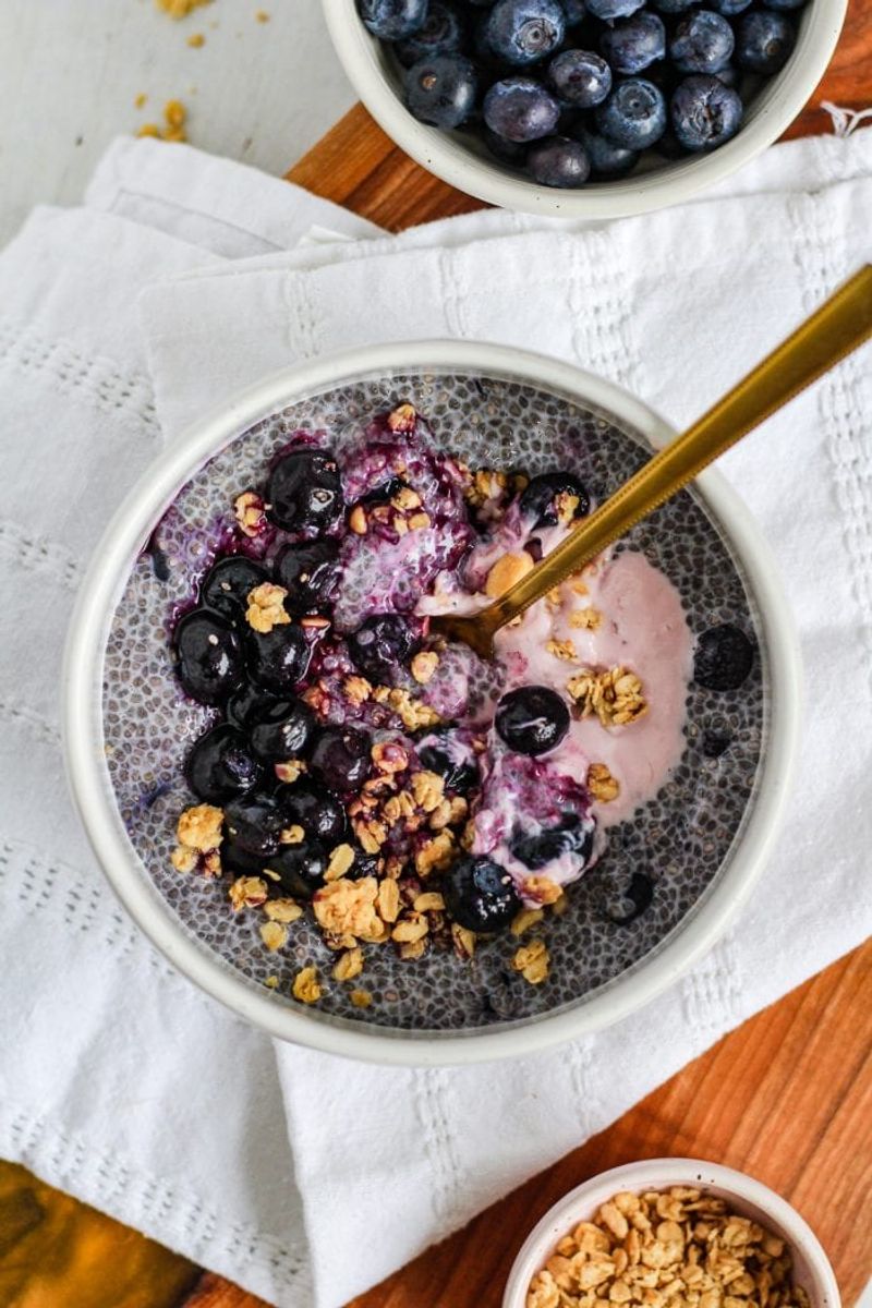 Indigo Blueberry Chia Pudding
