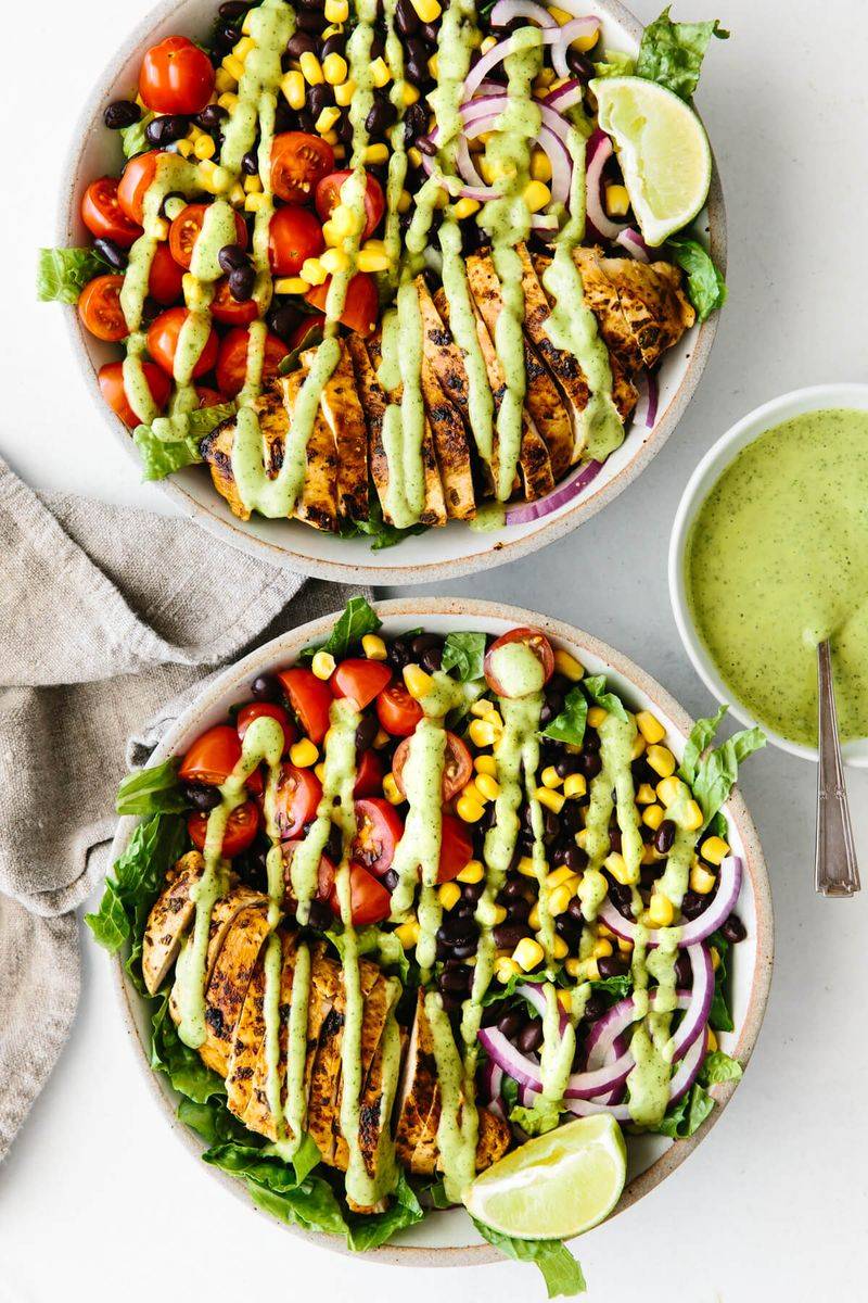Southwest Chicken Salad With Lime Dressing