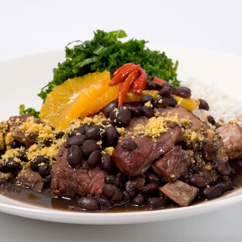 Brazilian Feijoada With Rice
