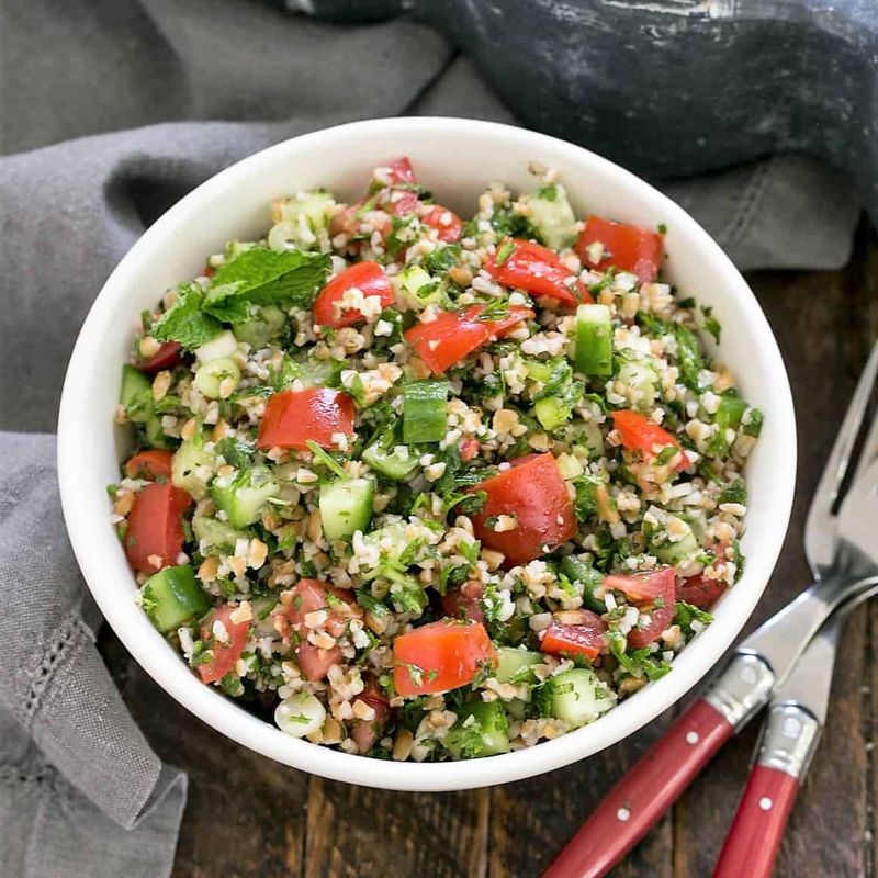 Vibrant Carrot Top Tabbouleh
