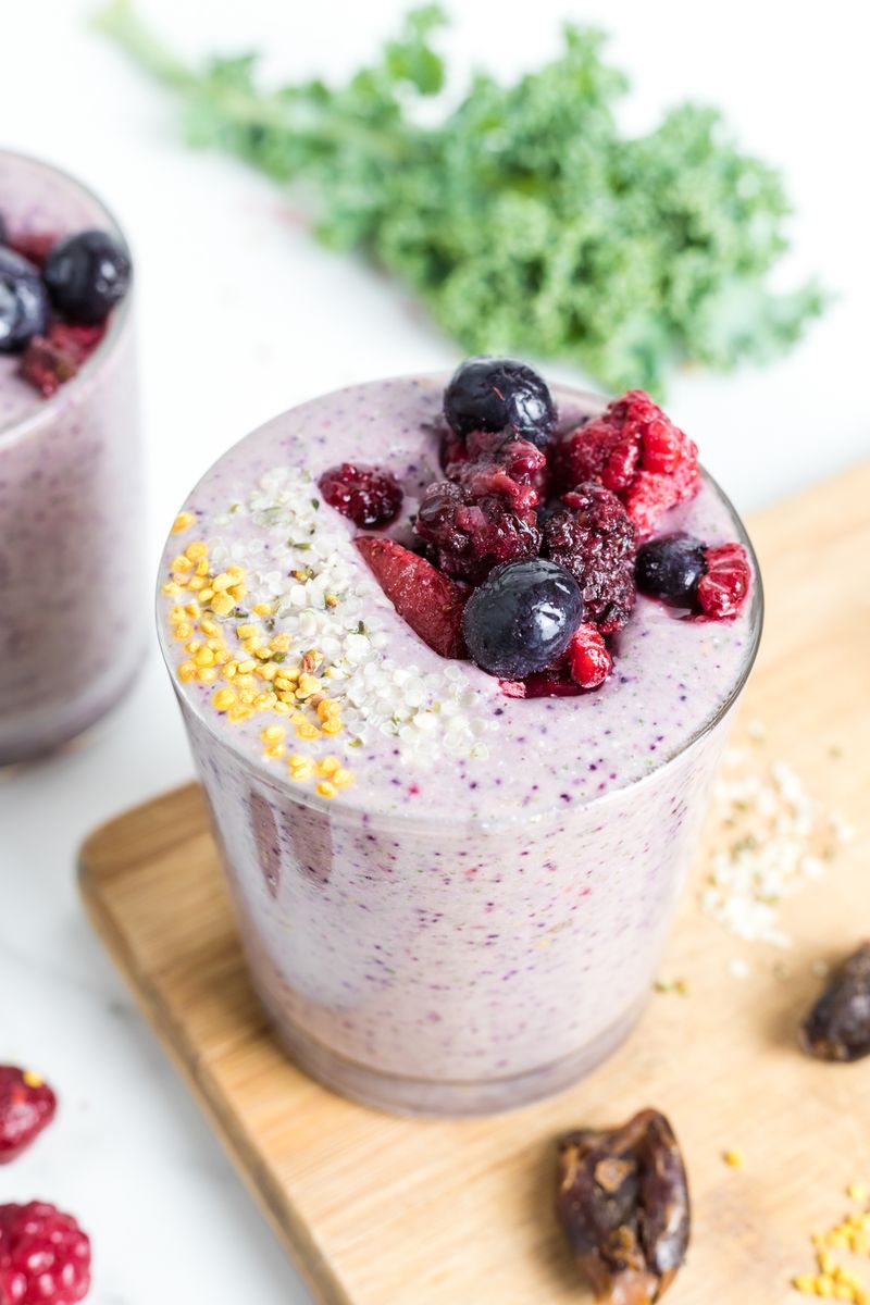 Berry Oatmeal Smoothie Cups