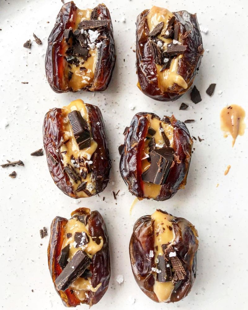 Medjool Dates Stuffed With Peanut Butter