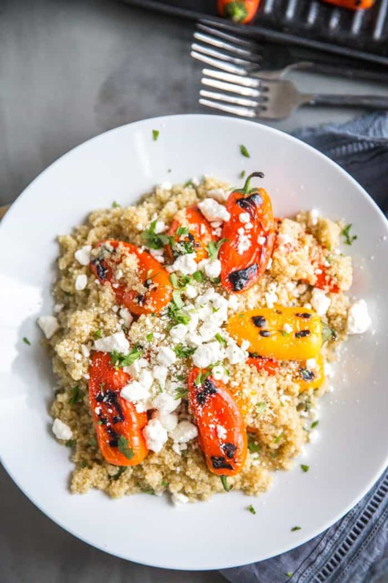 Quinoa With Roasted Red Peppers