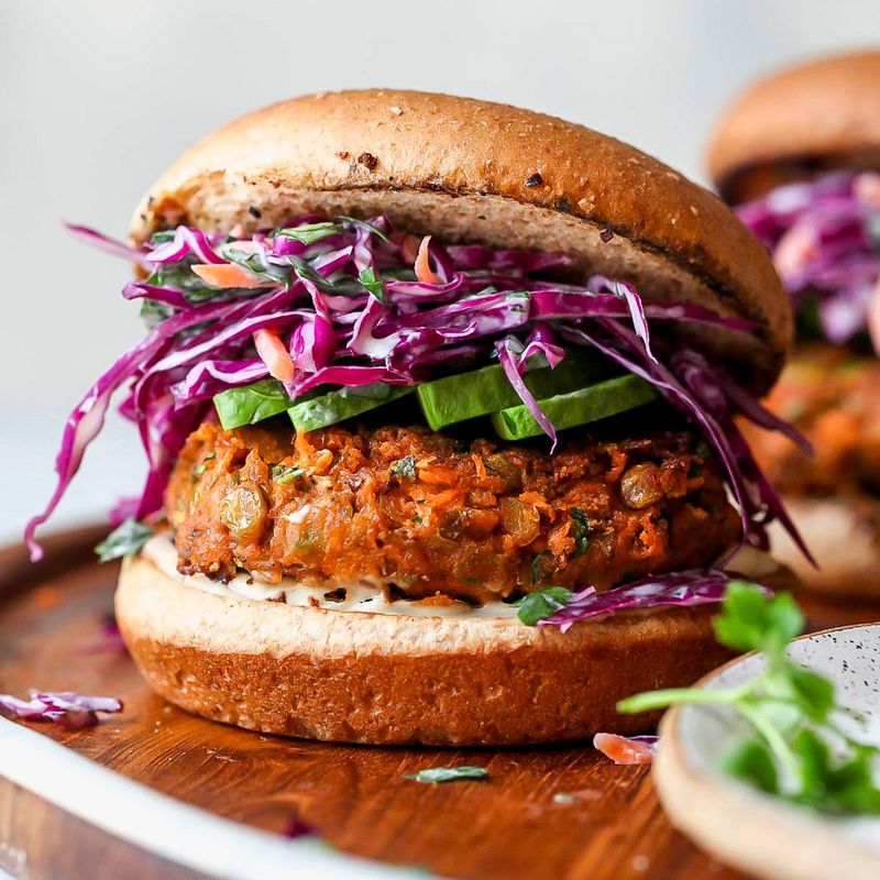 Lentil Mushroom Burgers
