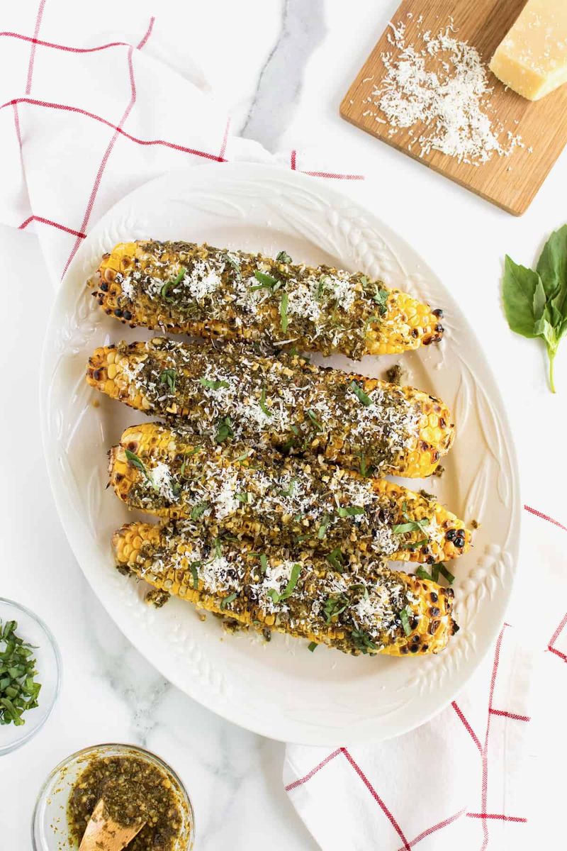 Basil Pesto And Shaved Parmesan