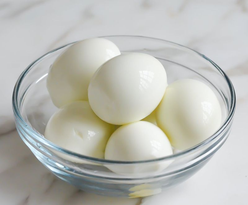 Hard-Boiled Egg With Salt Packet