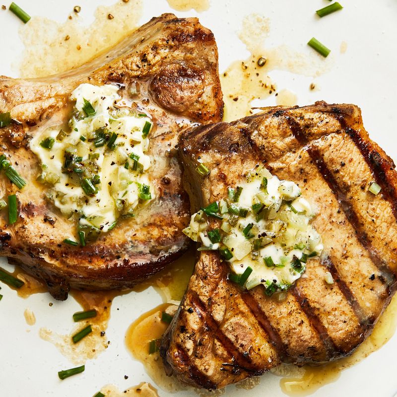 Pickle-Brined Pork Chops