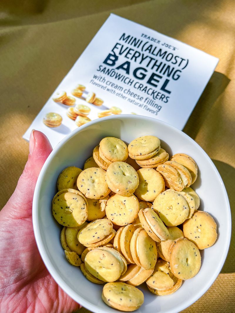 Mini (Almost) Everything Bagel Sandwich Crackers