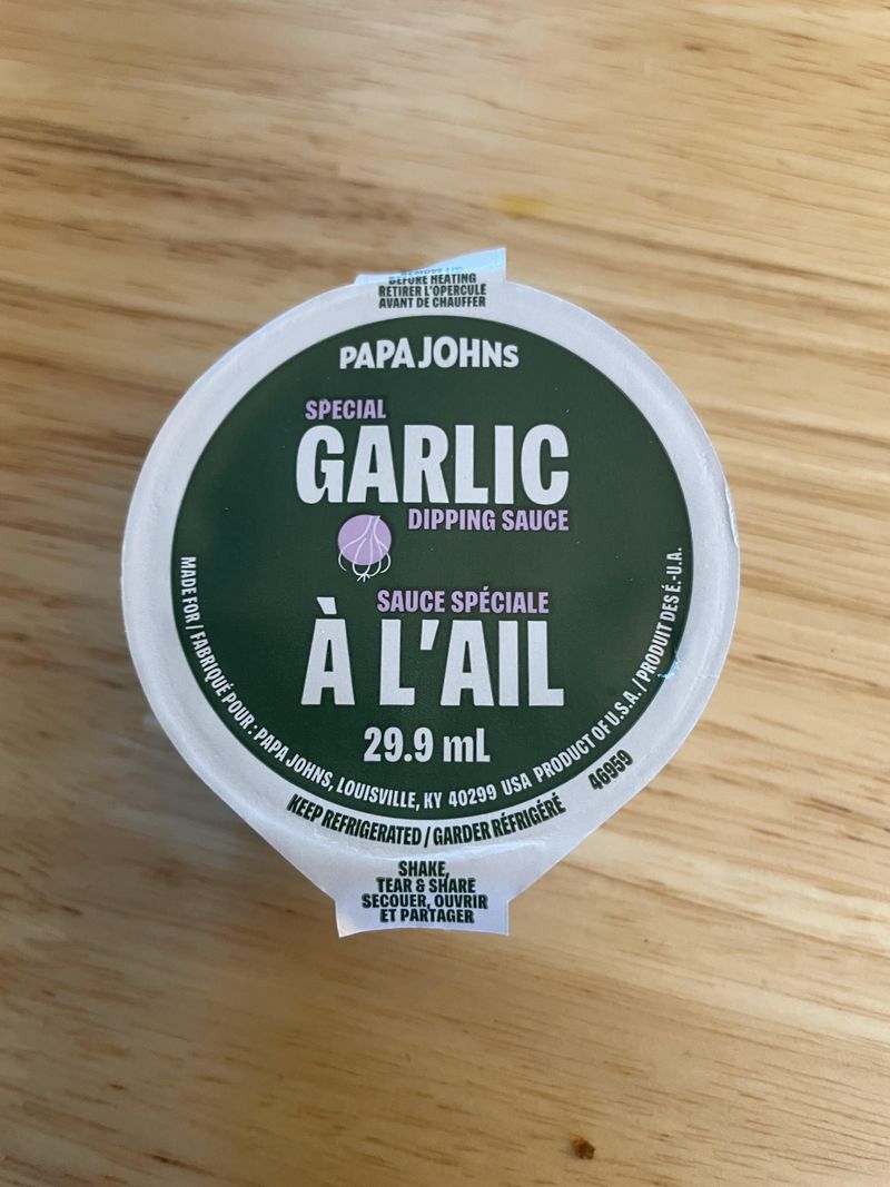 Papa John's Garlic Sauce