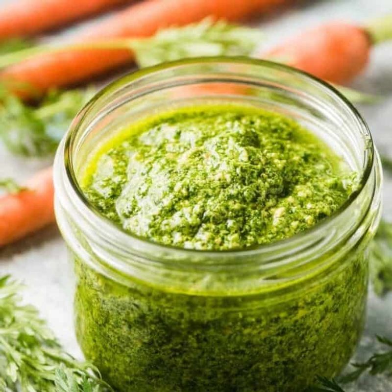 Zesty Carrot Top Pesto