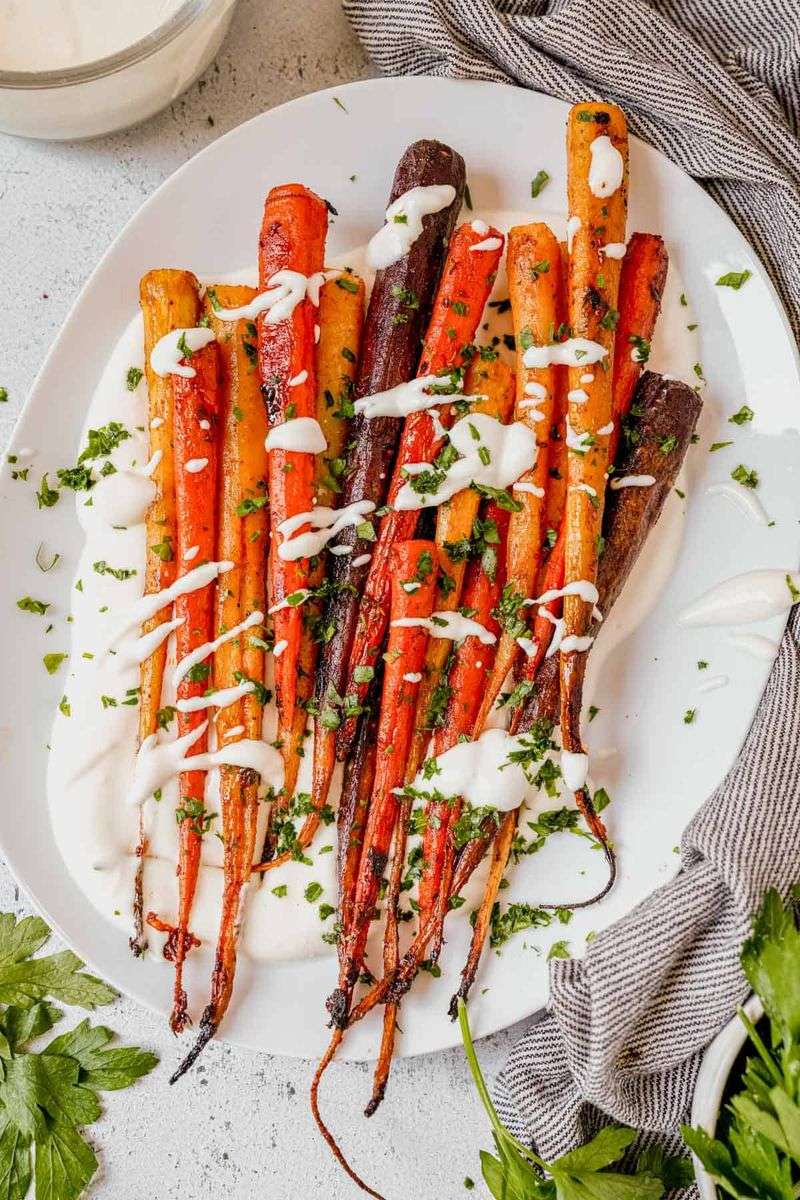 Rainbow Carrot Roast With Honey Glaze