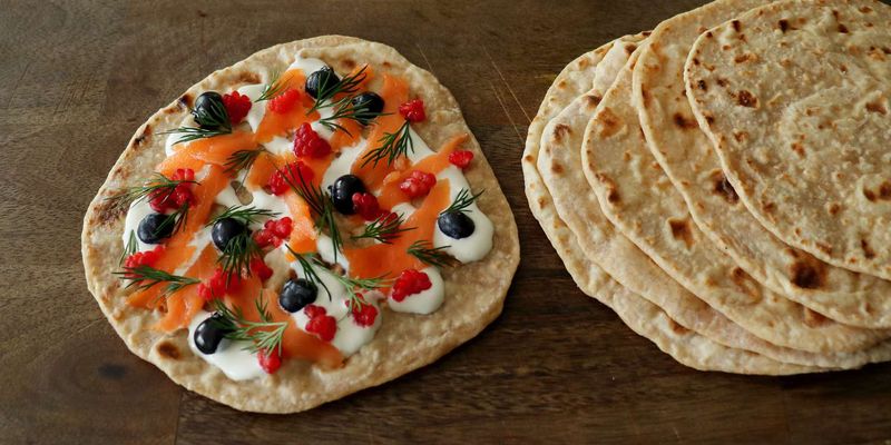 Flatbread With Honey And Berries