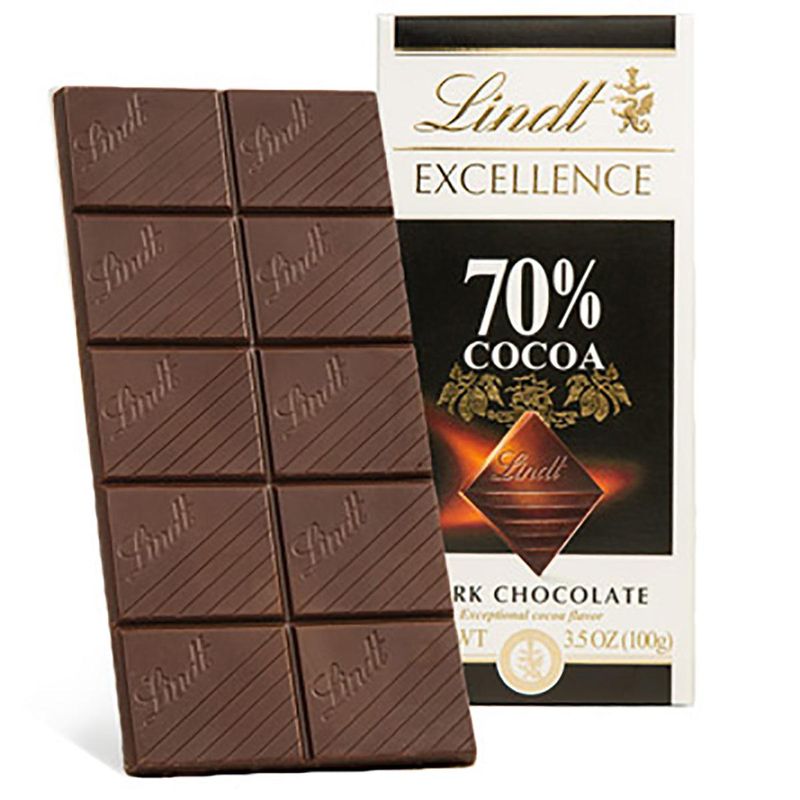 Lindt Excellence Dark Chocolate (70% and above)