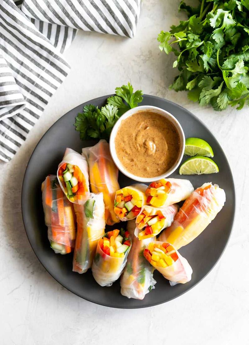 Veggie Spring Rolls With Kamikoto