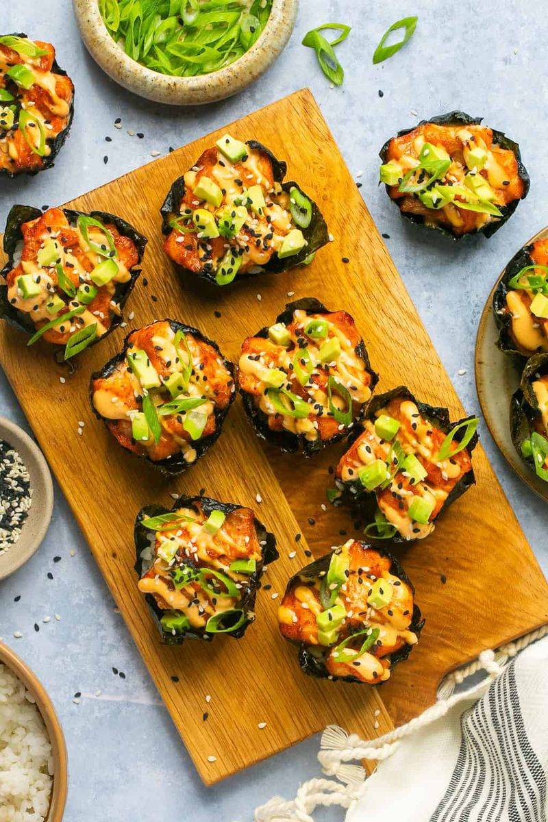 Salmon Sushi Cupcakes Recipe