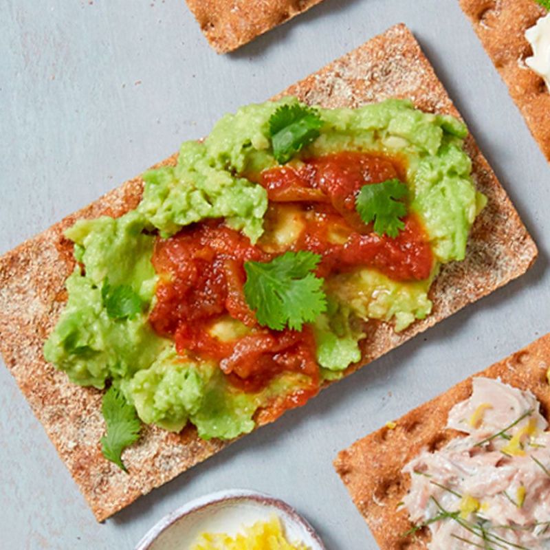 Avocado on Whole Grain Crackers – Creamy Dream Maker
