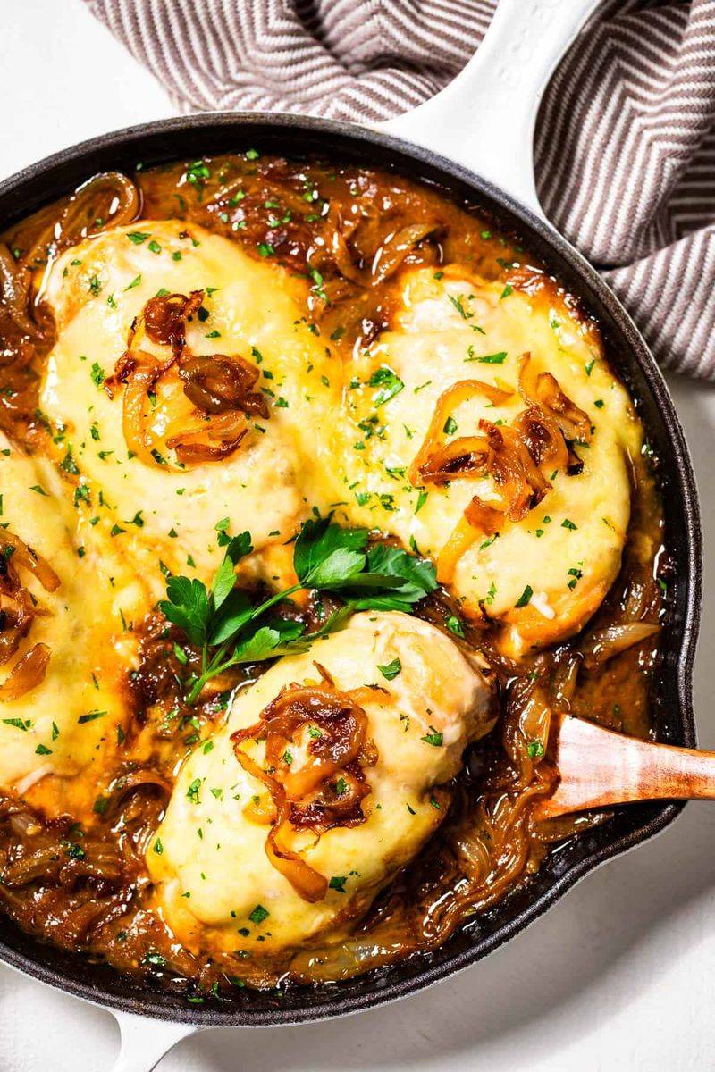 French Onion Chicken Bake