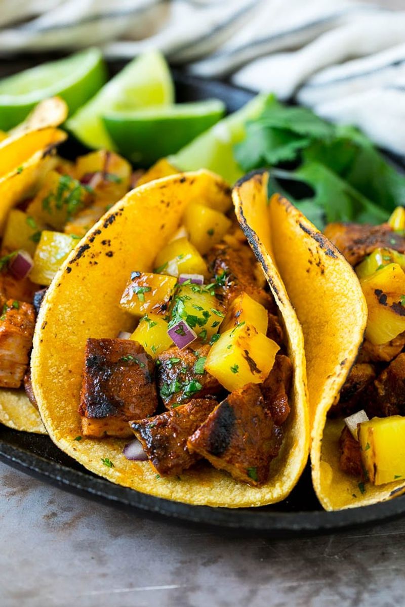 Tacos Al Pastor With Pineapple