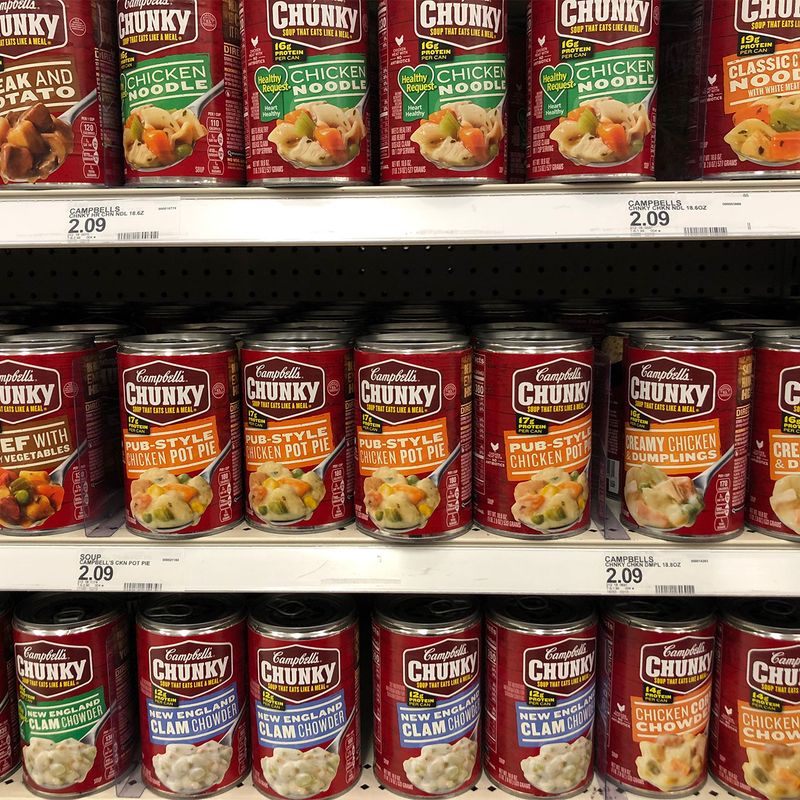 Canned Soups (High In Salt)