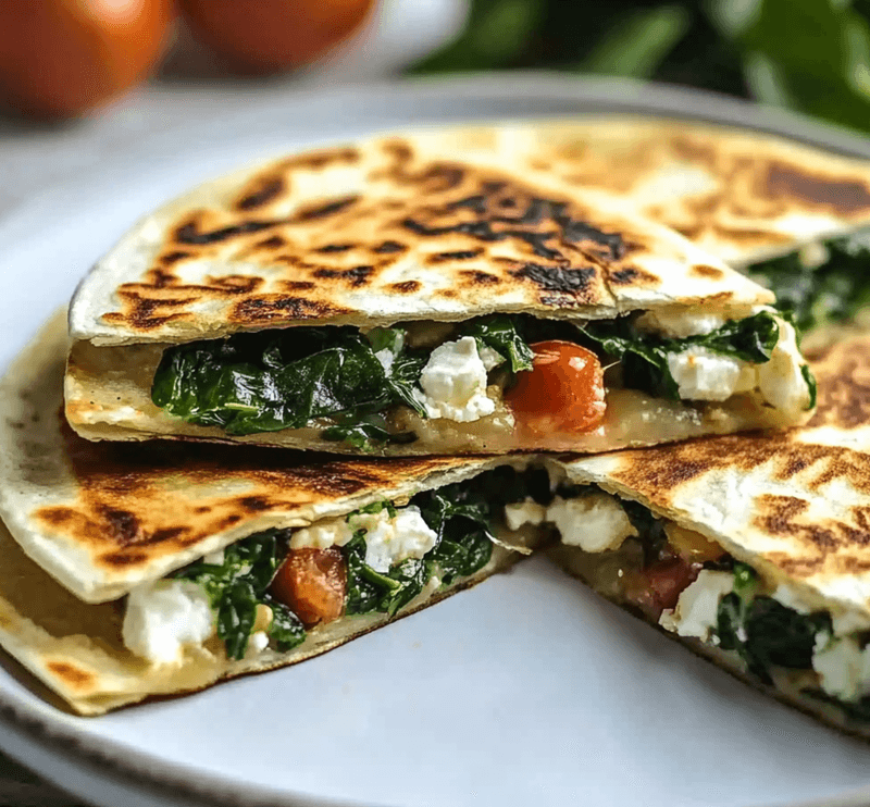 Ricotta And Spinach Quesadillas