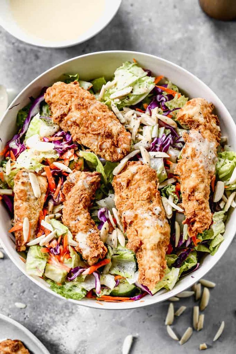 Crispy Chicken Tender Salad