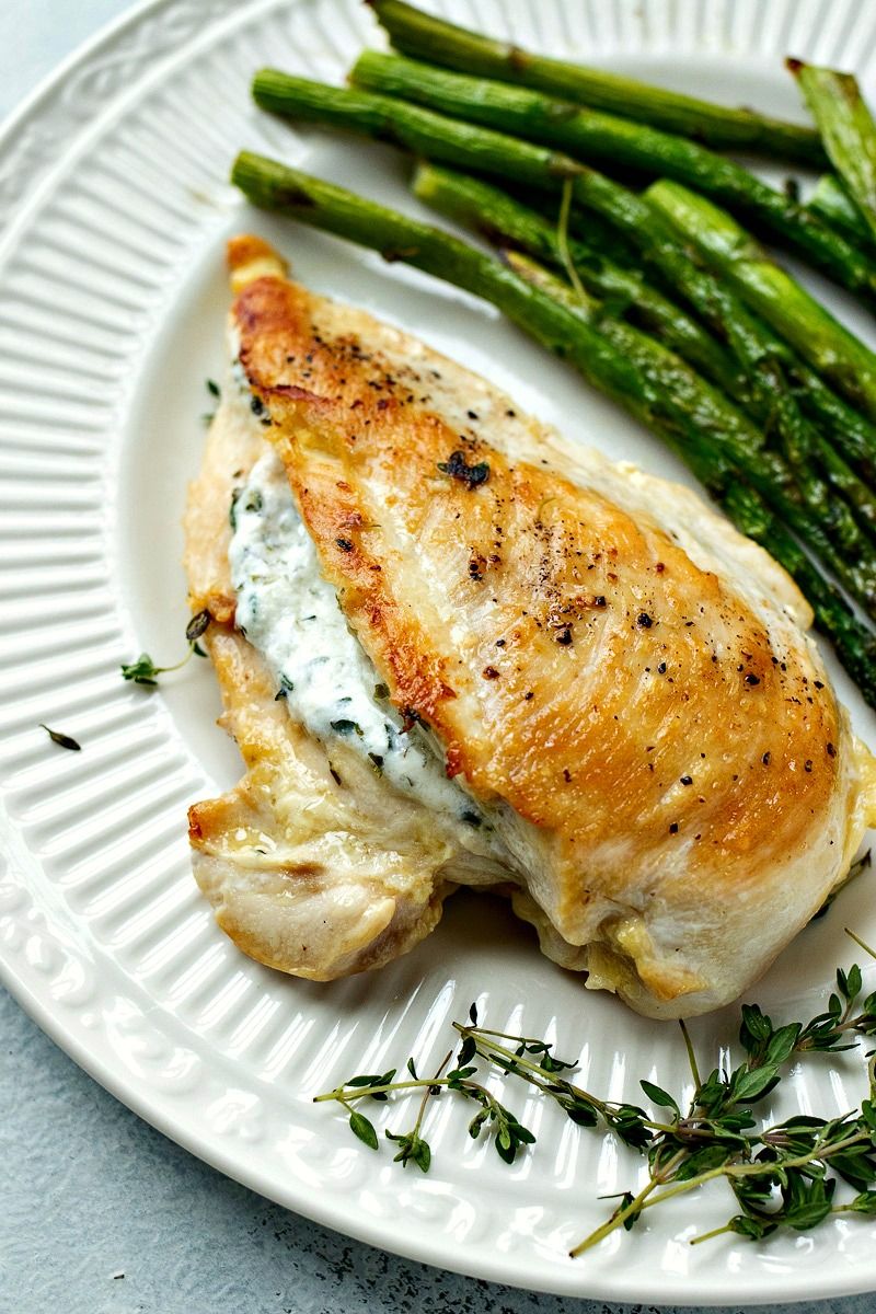 Goat Cheese Stuffed Chicken Breast