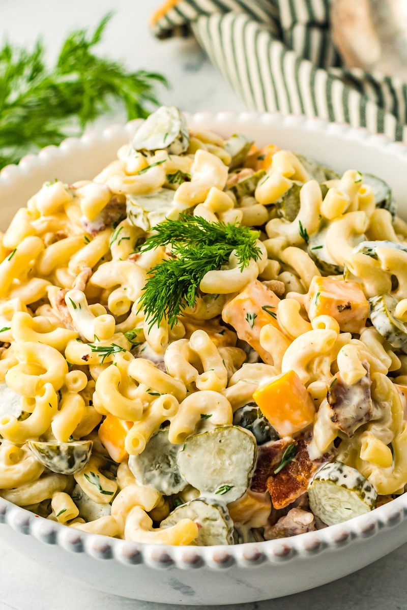 Macaroni Salad With Pickles