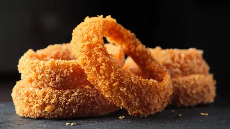 Onion Rings: 365-375°F For Sweet Crunch