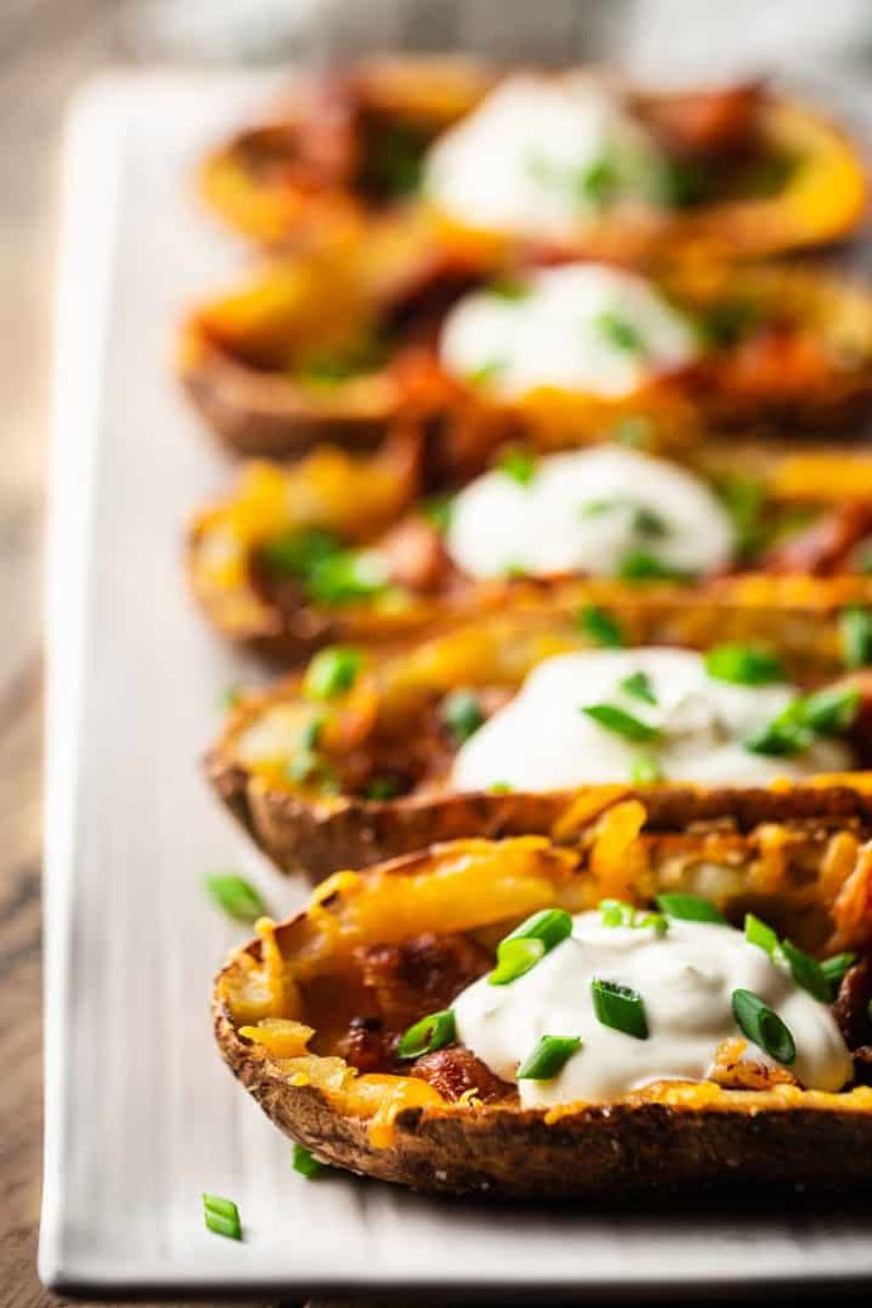 Loaded Potato Skins With Extra Everything