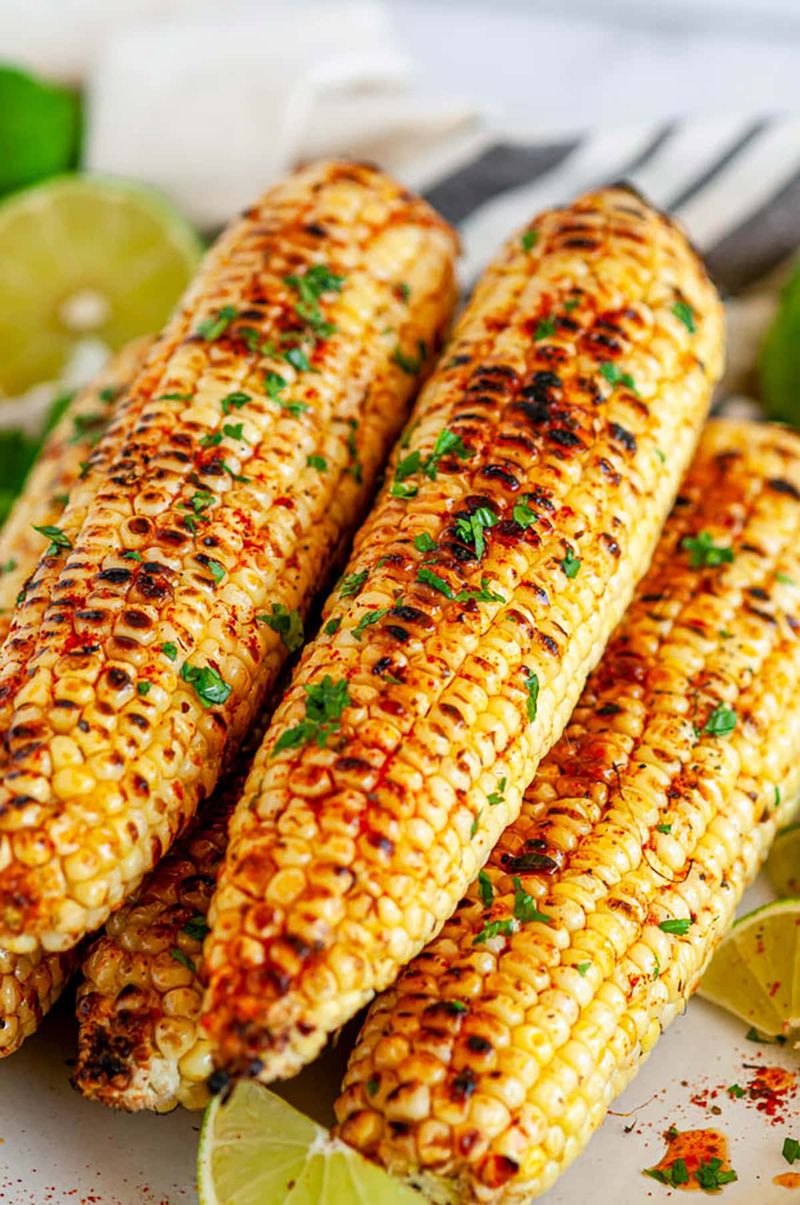 Grilled Corn With Chili Lime Butter
