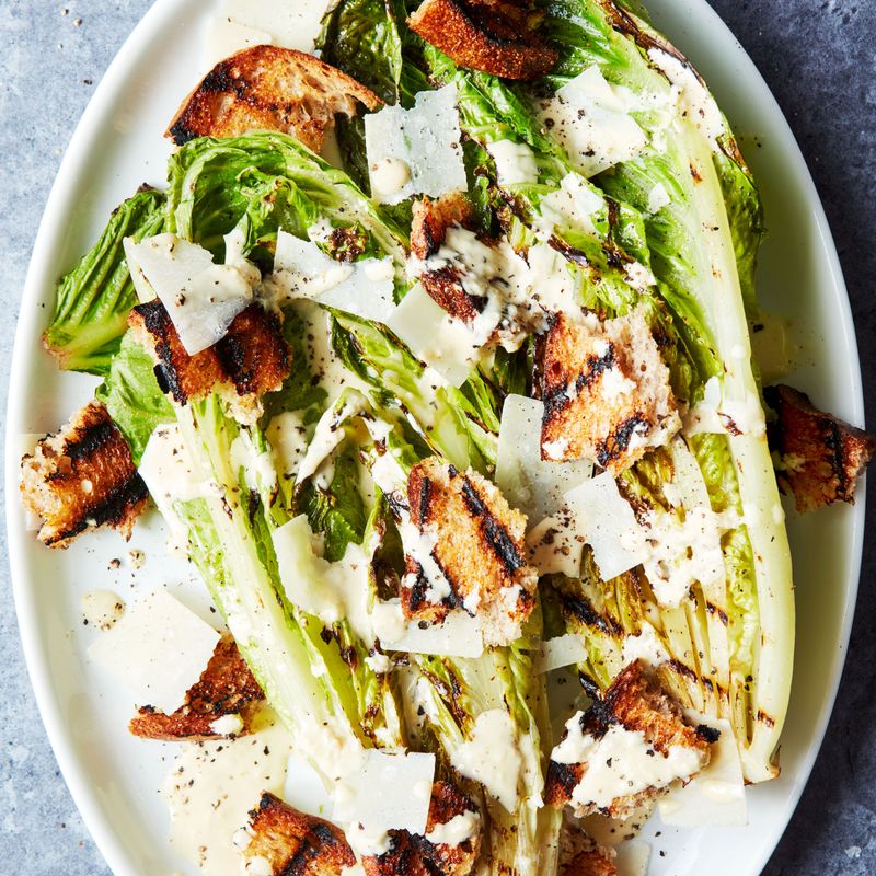 Grilled Romaine Caesar Salad
