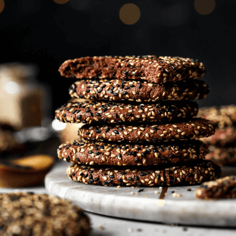 No-Sharing Chocolate Tahini Cookies