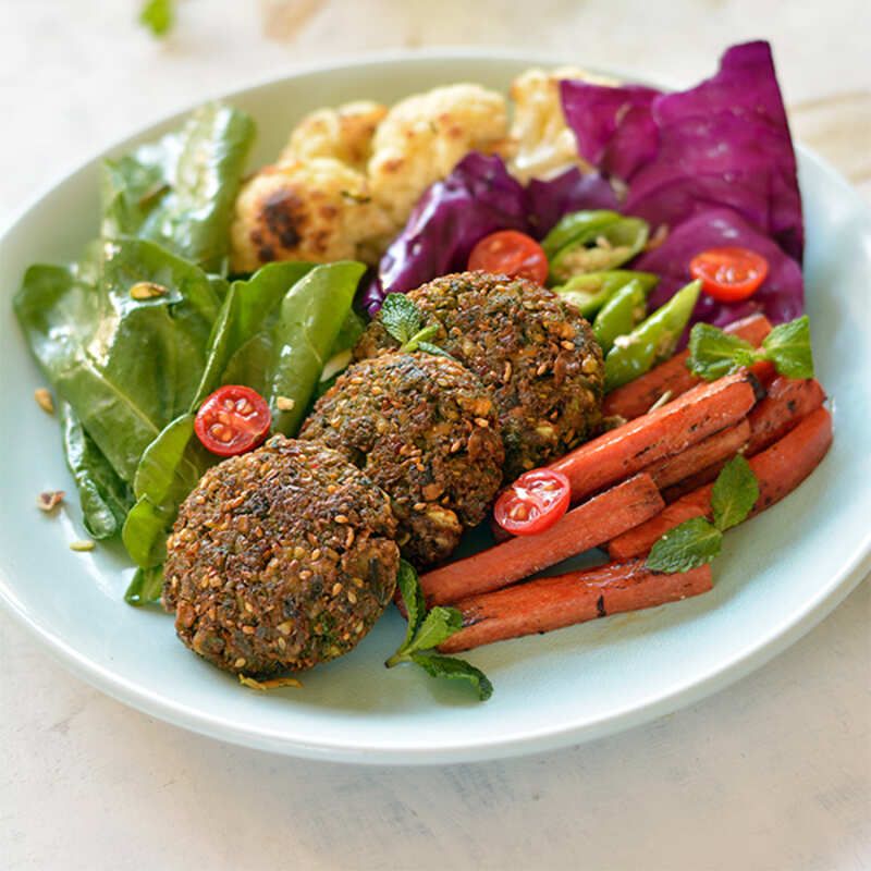 Crunchy Carrot Top Falafel