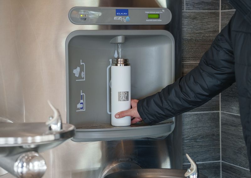 Bring A Reusable Water Bottle And Fill It Post-Security