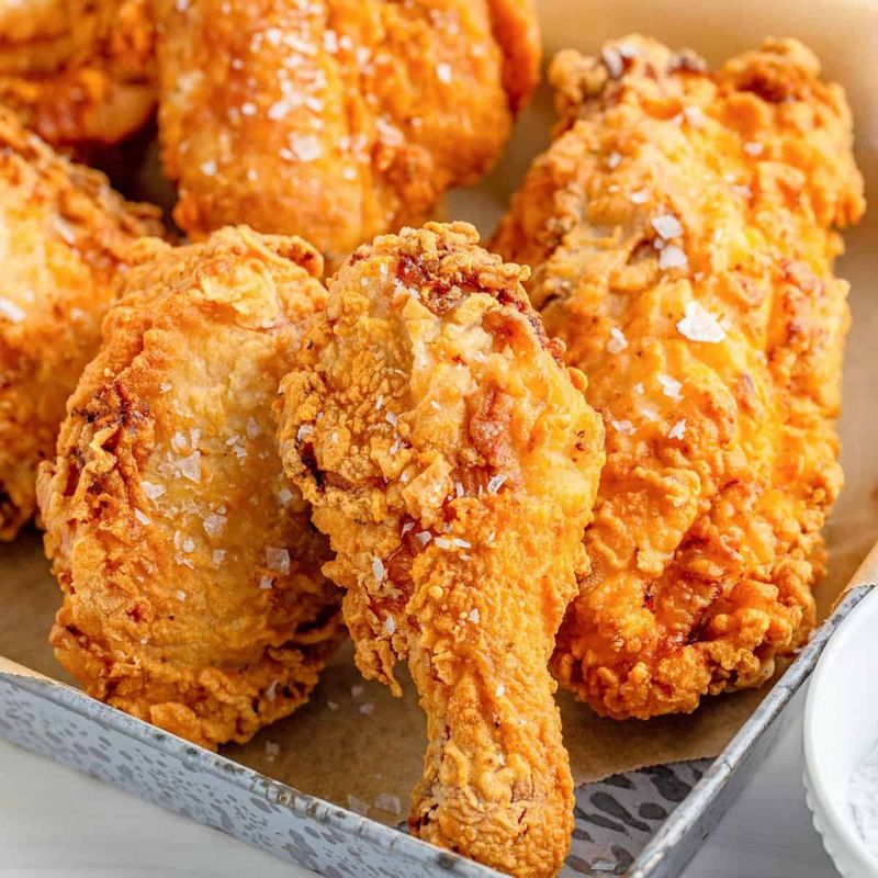 Fried Chicken: 350-375°F For Juicy Perfection