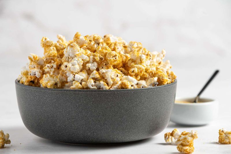 Air-Popped Popcorn With Nutritional Yeast