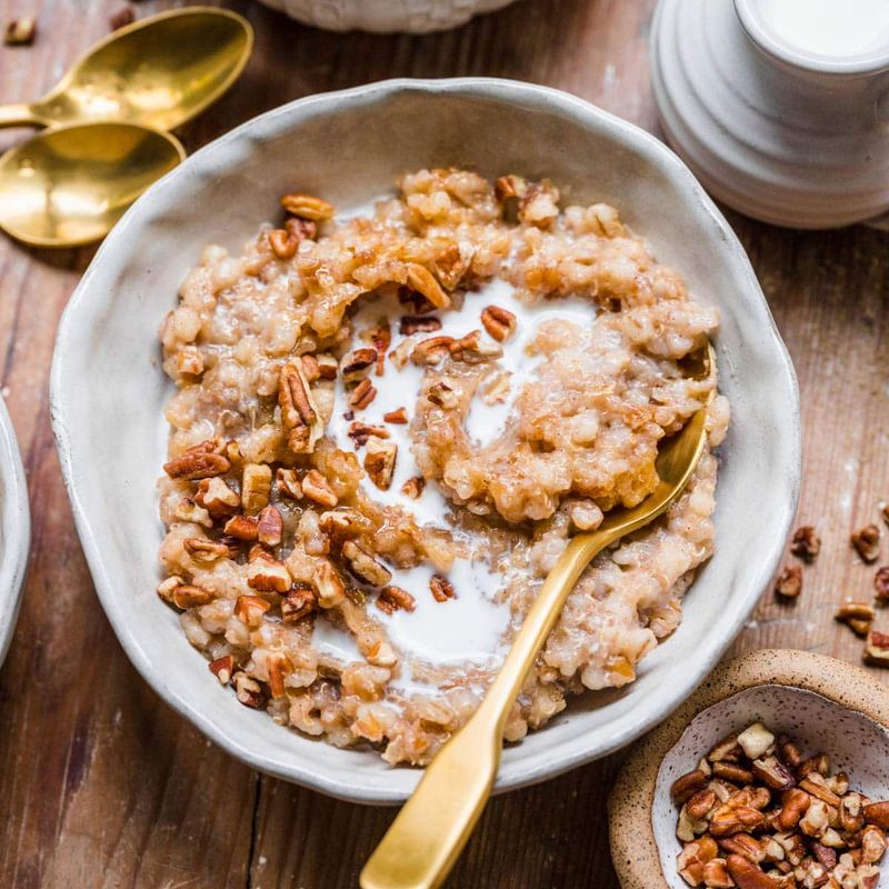 Oatmeal Topped With Brown Sugar